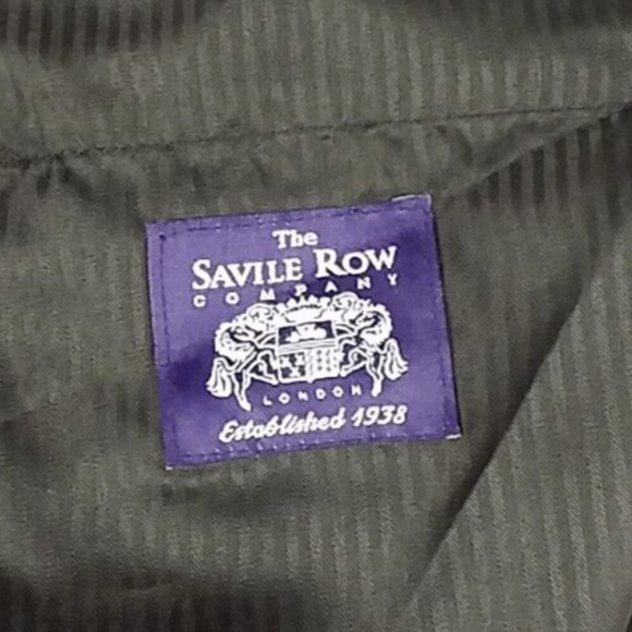 The Savile Row Brixton Black Tapered Dress Pants 44L 38W NWT - Picture 6 of 6